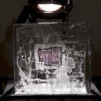 Front view of ice frame